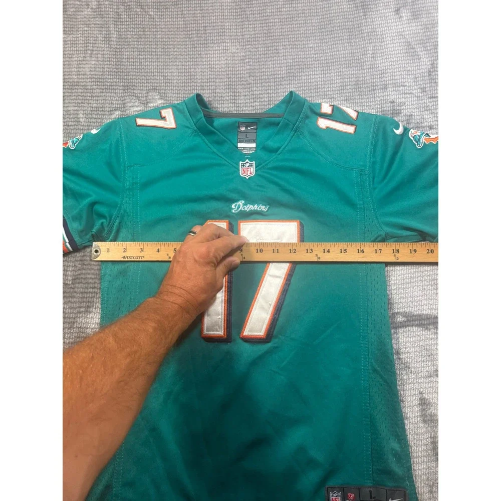 Nike Miami Dolphins Ryan Tannehill 17 On Field Jersey Womens Large Aqua Teal NFL
